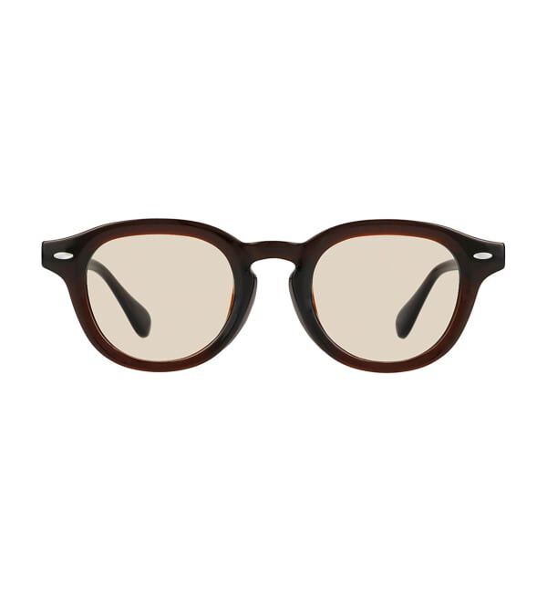  「【WEB限定】SUNCUTGlasses/UV100%CUT ウェリントン型サングラス | カラーレンズ 太縁 紫外線対策 UVカット」|サングラス|