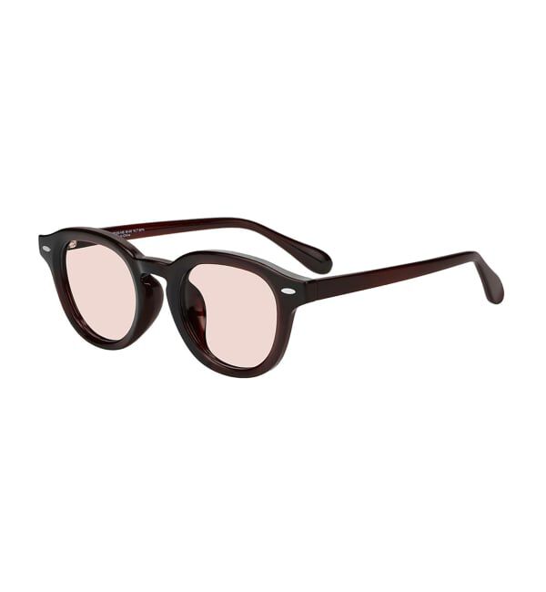  「【WEB限定】SUNCUTGlasses/UV100%CUT ウェリントン型サングラス | カラーレンズ 太縁 紫外線対策 UVカット」|サングラス|