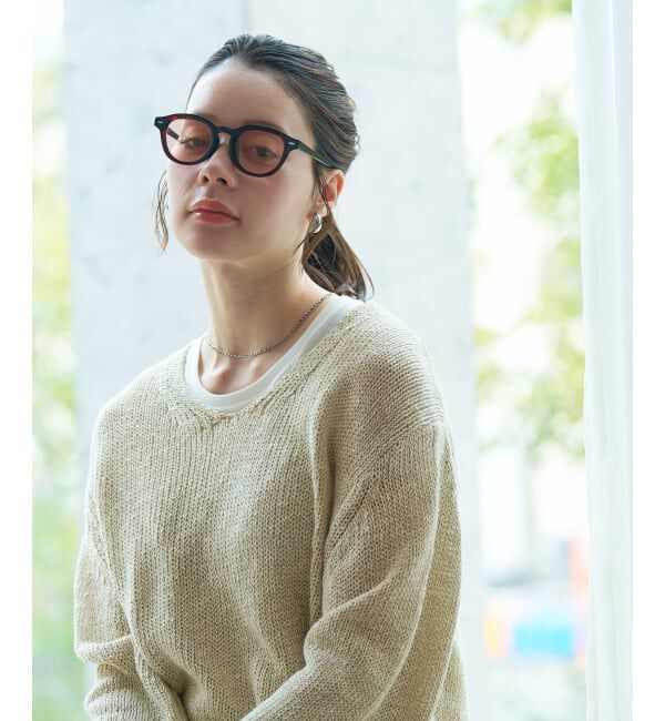  「【WEB限定】SUNCUTGlasses/UV100%CUT ウェリントン型サングラス | カラーレンズ 太縁 紫外線対策 UVカット」|サングラス|