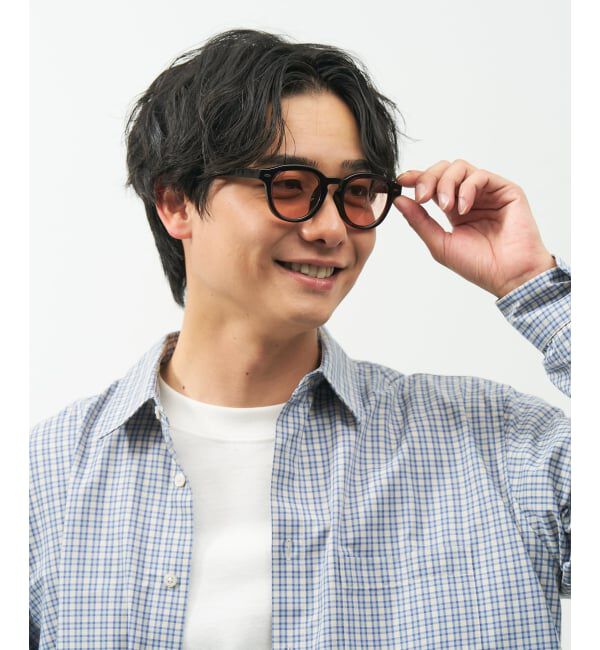  「【WEB限定】SUNCUTGlasses/UV100%CUT ウェリントン型サングラス | カラーレンズ 太縁 紫外線対策 UVカット」|サングラス|