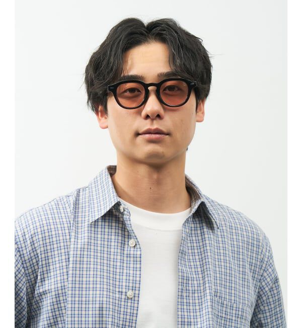  「【WEB限定】SUNCUTGlasses/UV100%CUT ウェリントン型サングラス | カラーレンズ 太縁 紫外線対策 UVカット」|サングラス|