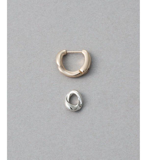 ete「ニュアンスライン チャーム ハグピアス」|ピアス|