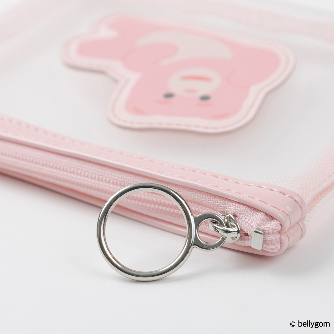  「BELLYGOM メッシュミニフラットポーチ」|ポーチ|