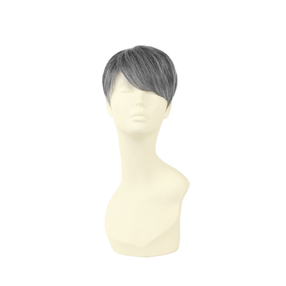 BACKYARD FAMILY「プリシラ prisila ウィッグ ストレートショート メンズ GB-21 通販 男性用部分かつら」|ヘアスタイリング|グレー2