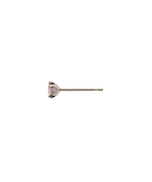 Samantha Tiara「K18 WG 一粒ストーンピアス ≪2月 誕生石≫」|ピアス|
