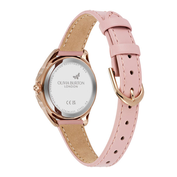 OLIVIA BURTON 「〈OLIVIA BURTON(ｵﾘﾋﾞｱﾊﾞｰﾄﾝ)〉ｼｸﾞﾈﾁｬｰ30mm ｱｼﾞｭｰﾙﾗｲﾄﾊﾞｲｵﾚｯﾄ ﾛｰｽﾞｺﾞｰﾙﾄﾞ」|腕時計|