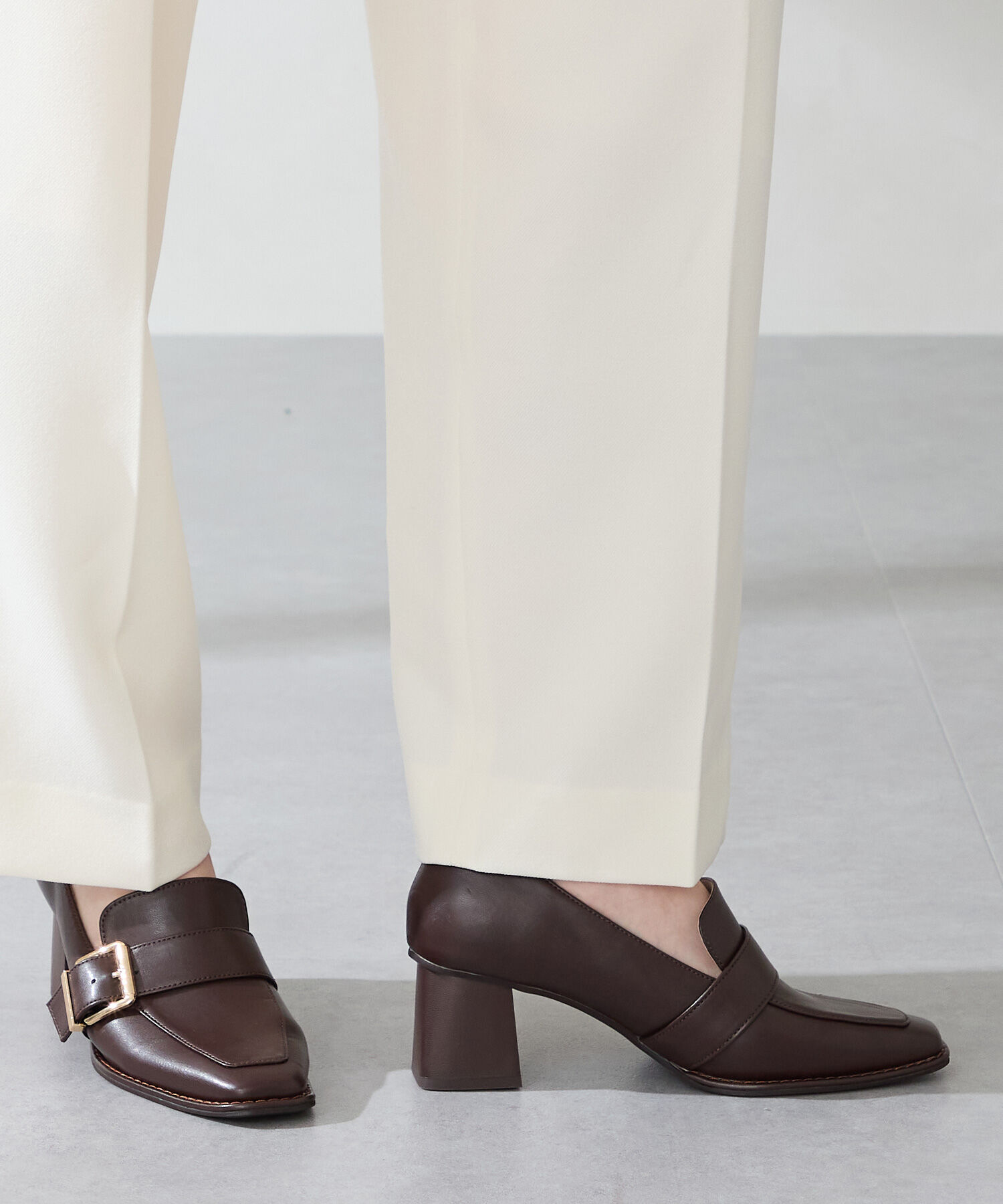 ORiental TRaffic「ベルトデザインヒールローファー/51315」|パンプス|
