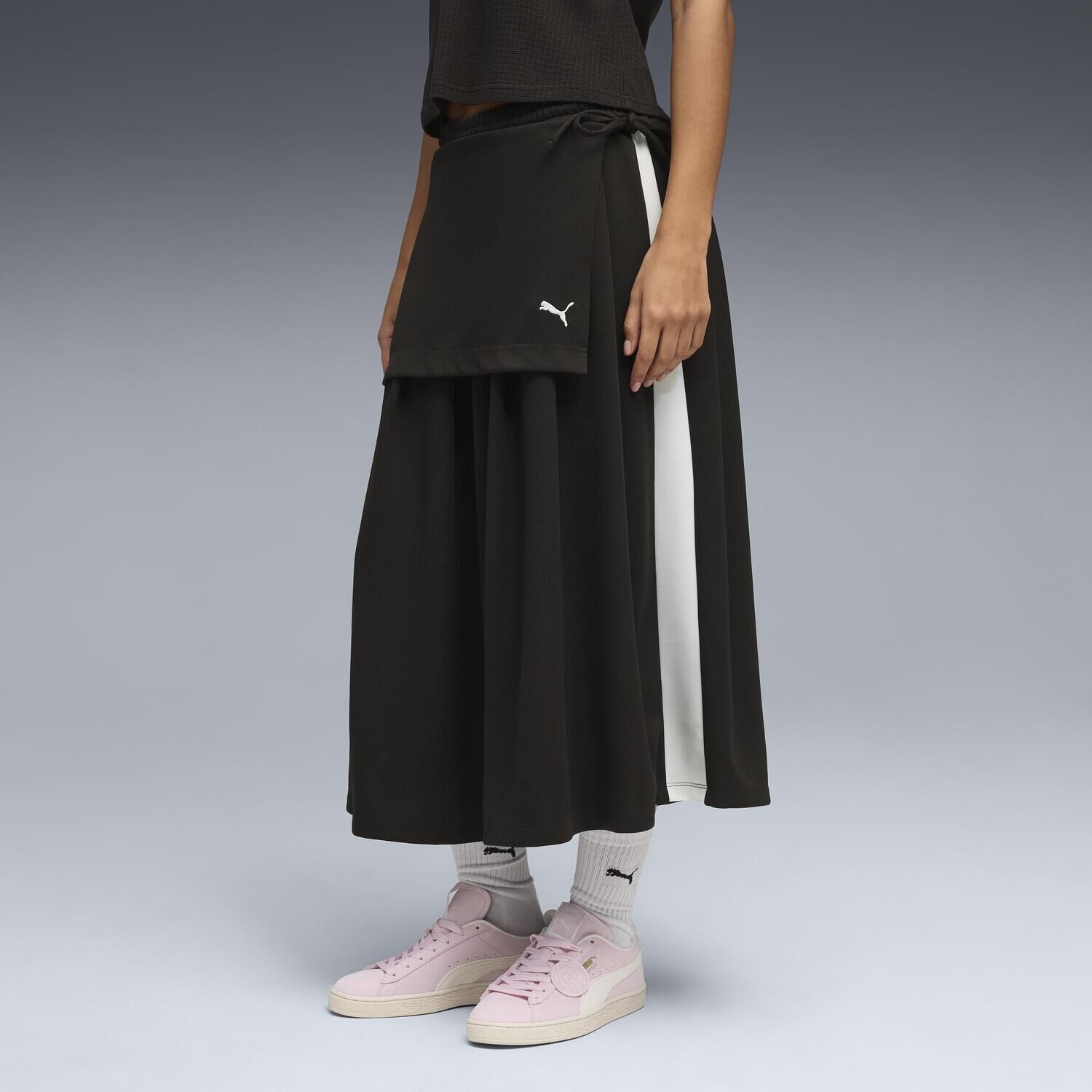 PUMA「【PUMA ｳｪｱ】W T7 MIDI PLEATED SKIRT」|サンダル|