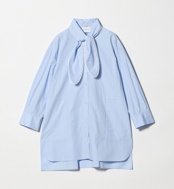 UNITED ARROWS「リボン ボウタイ チュニック シャツ」|シャツ・ブラウス|