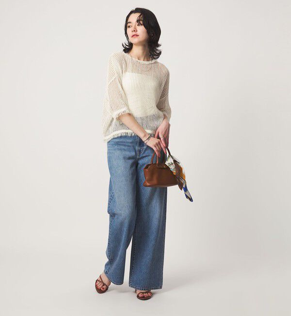 UNITED ARROWS green label relaxing「フリンジ ニット プルオーバー」|ニット・セーター|