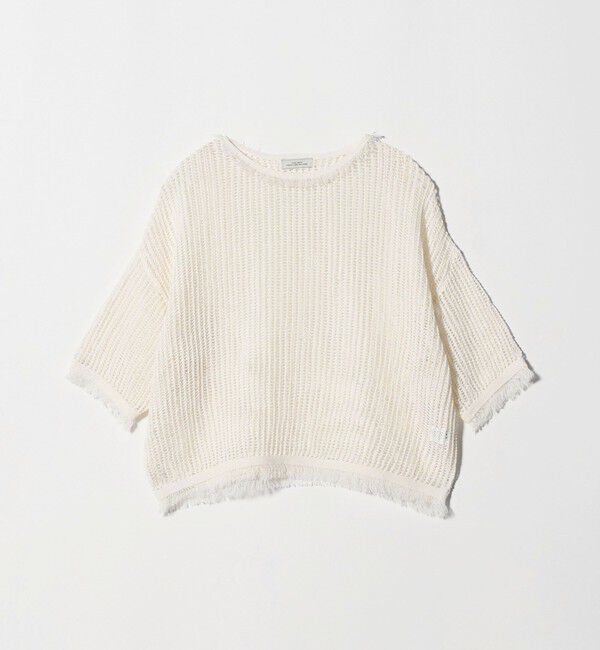 UNITED ARROWS green label relaxing「フリンジ ニット プルオーバー」|ニット・セーター|