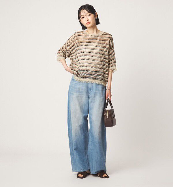 UNITED ARROWS green label relaxing「フリンジ ニット プルオーバー」|ニット・セーター|