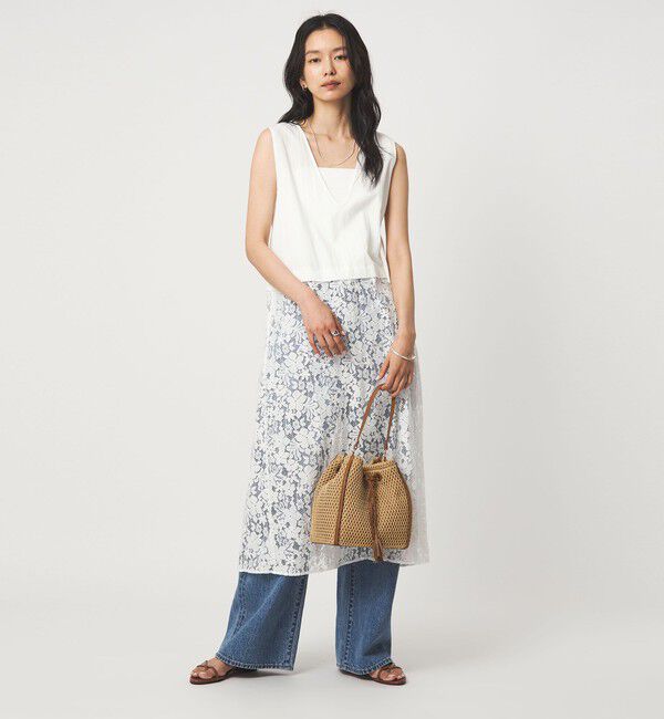 UNITED ARROWS green label relaxing「レース ドッキング ワンピース」|ワンピース|