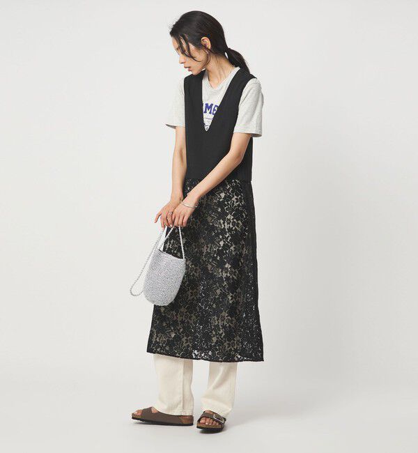 UNITED ARROWS green label relaxing「レース ドッキング ワンピース」|ワンピース|