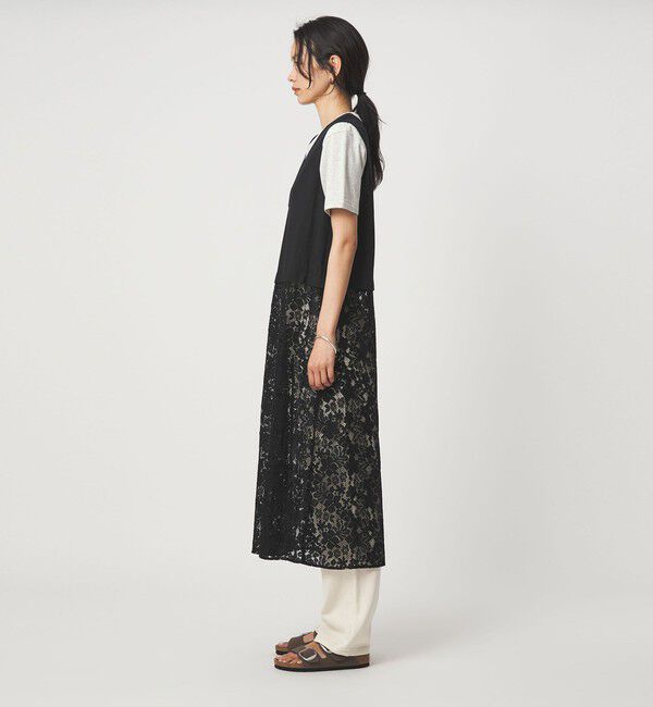 UNITED ARROWS green label relaxing「レース ドッキング ワンピース」|ワンピース|