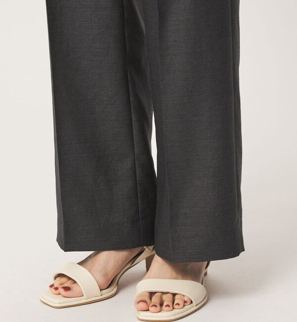 UNITED ARROWS green label relaxing「［size SHORT/TALLあり］リネンライク セミフレア パンツ 」|その他|