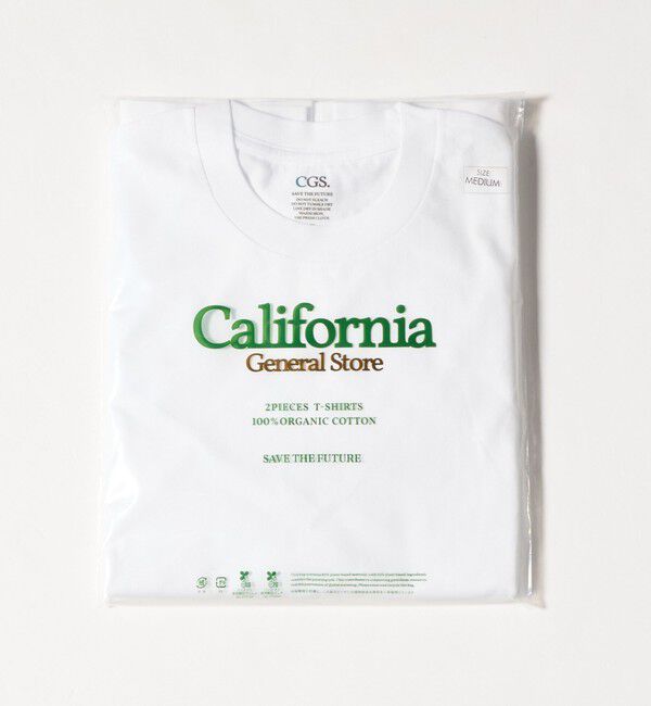 California General Store「＜CGS.＞オーガニック コットン 2パック Tシャツ」|Tシャツ・カットソー|WHITE