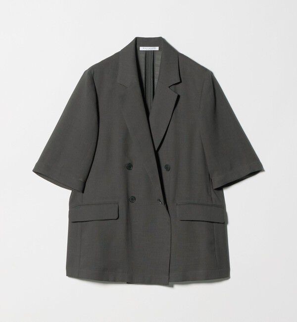 BEAUTY&YOUTH UNITED ARROWS「ポリエステル メッシュ ハーフスリーブ ジャケット ウォッシャブル」|テーラードジャケット|
