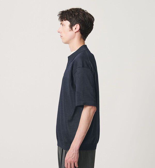 BEAUTY&YOUTH UNITED ARROWS「シャイン ギマ スキッパー ポロニット ウォッシャブル」|ニット・セーター|