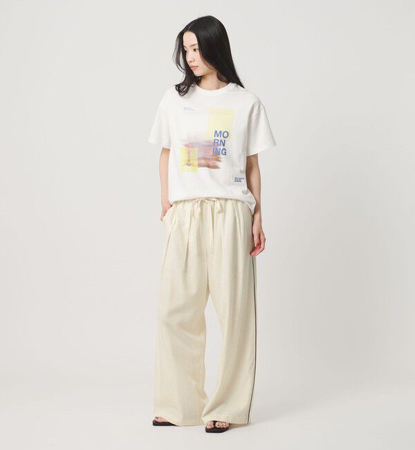 BEAUTY&YOUTH UNITED ARROWS「ドット パイピング ワイド イージーパンツ ウォッシャブル/ライナー」|その他|