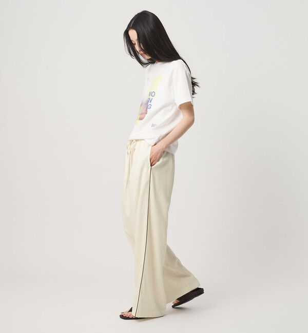 BEAUTY&YOUTH UNITED ARROWS「ドット パイピング ワイド イージーパンツ ウォッシャブル/ライナー」|その他|