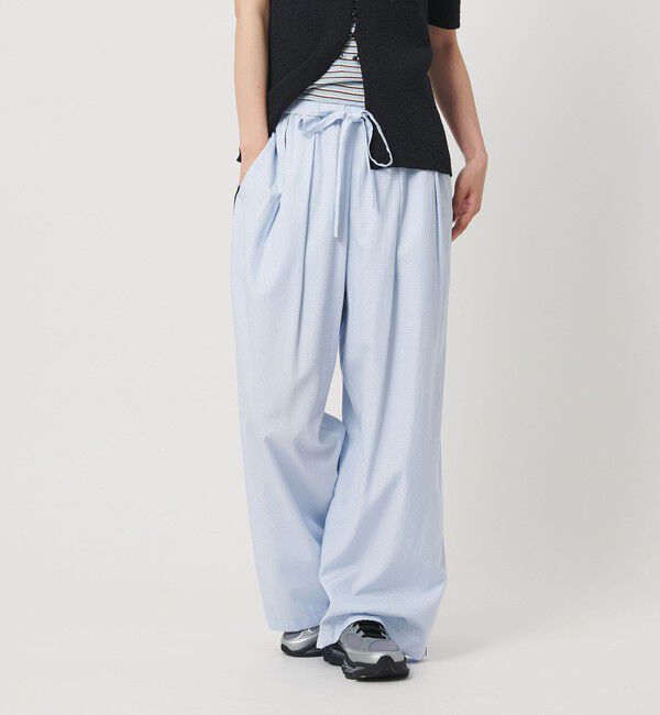 BEAUTY&YOUTH UNITED ARROWS「ドット パイピング ワイド イージーパンツ ウォッシャブル/ライナー」|その他|