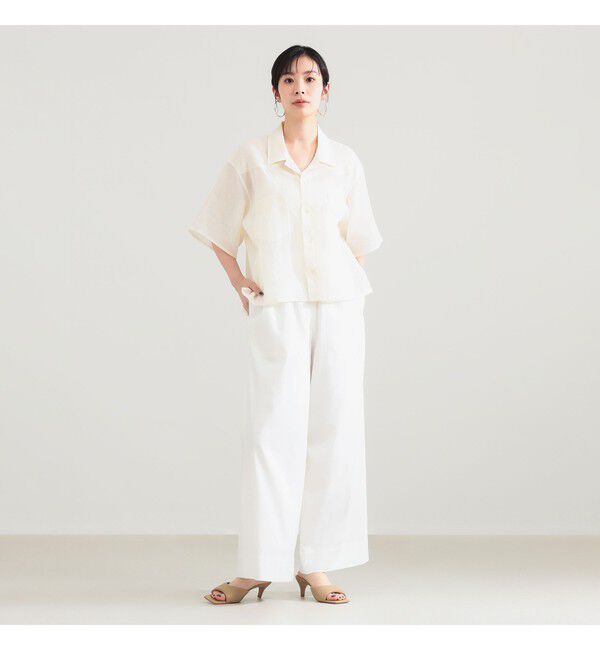 Demi-Luxe BEAMS 「【接触冷感】リヨセル ナイロン イージーパンツ」|チノ|