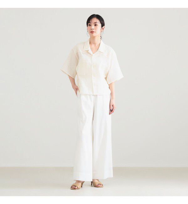 Demi-Luxe BEAMS 「【接触冷感】リヨセル ナイロン イージーパンツ」|チノ|