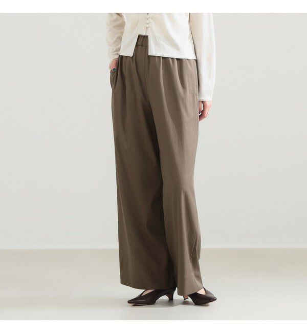 Demi-Luxe BEAMS 「【接触冷感】リヨセル ナイロン イージーパンツ」|チノ|