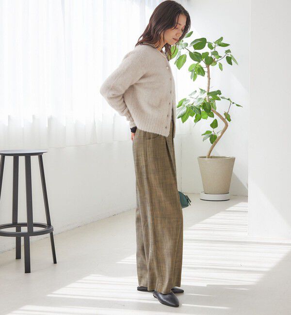 SHIPS for women「〈手洗い可能〉シャンブレー ポケット デザイン ワイド パンツ」|スラックス|
