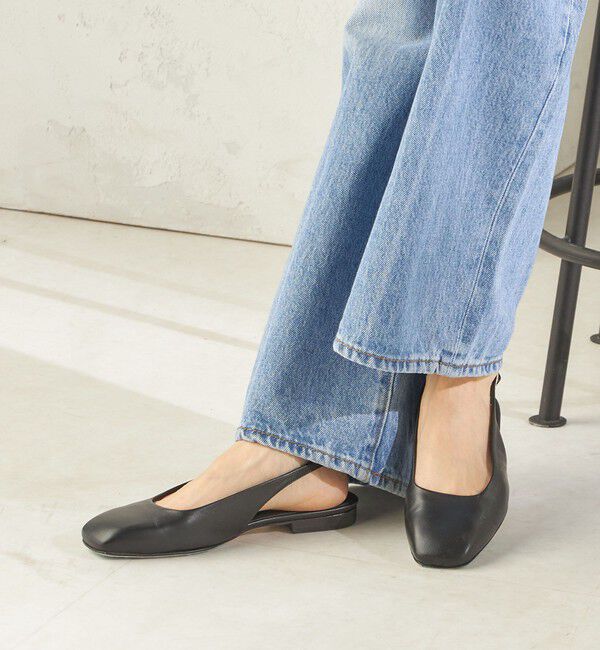 SHIPS for women「Manovie Toscane: スクエア スリング バック」|パンプス|