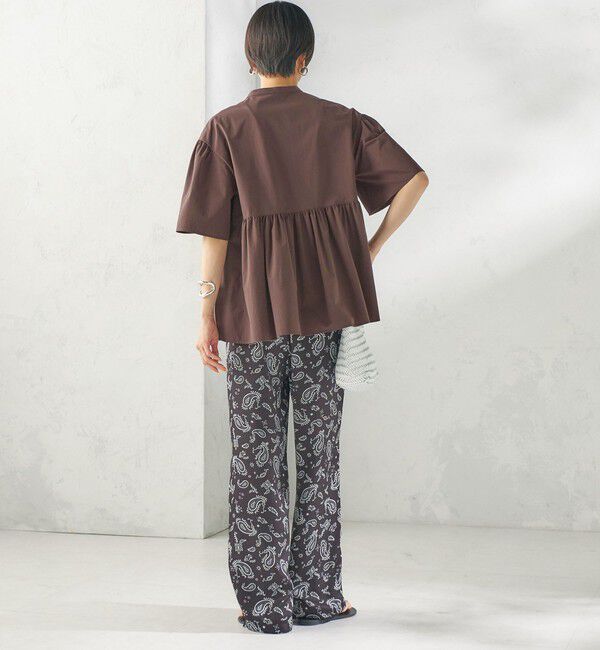 SHIPS for women「〈接触冷感 / 撥水加工〉TEXBRID(R) タフタ ショート スリーブ 羽織 シャツ」|シャツ・ブラウス|