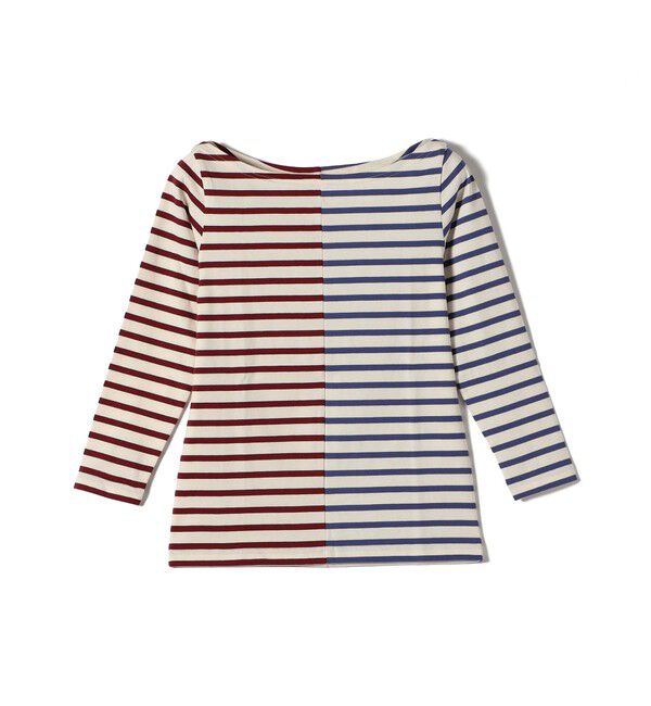 SHIPS for women「【SHIPS別注】Le minor: バイカラー ボートネック プルオーバー」|Tシャツ・カットソー|