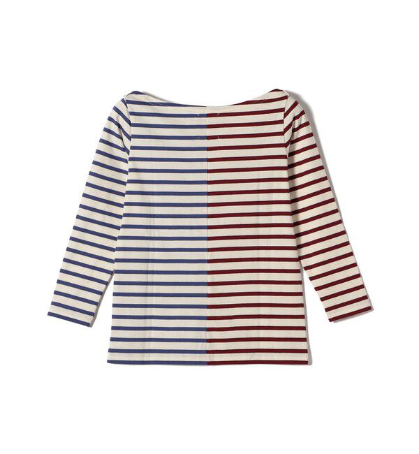 SHIPS for women「【SHIPS別注】Le minor: バイカラー ボートネック プルオーバー」|Tシャツ・カットソー|