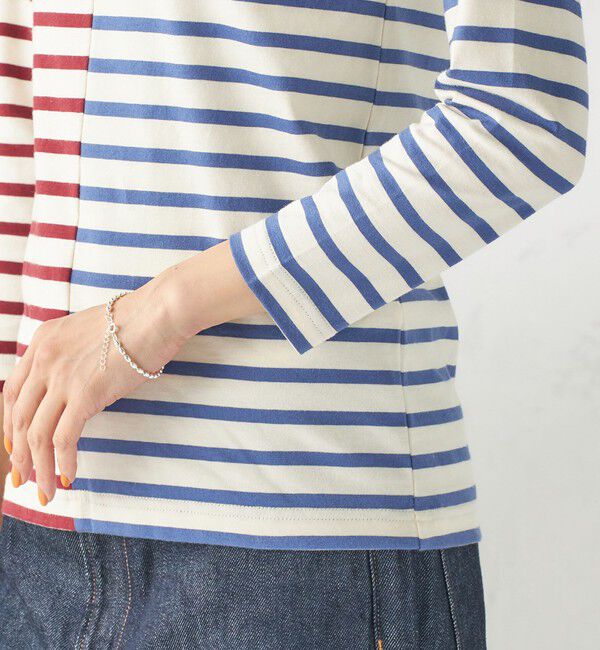 SHIPS for women「【SHIPS別注】Le minor: バイカラー ボートネック プルオーバー」|Tシャツ・カットソー|