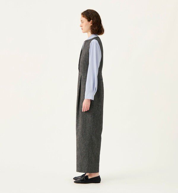 Ballsey「【WEB先行予約】ネップカルゼ キーネックオールインワン」|オールインワン|