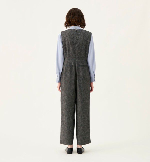 Ballsey「【WEB先行予約】ネップカルゼ キーネックオールインワン」|オールインワン|