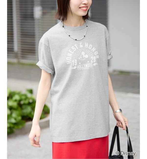 SLOBE IENA「《追加》Champion/チャンピオン SLOBE別注 /Mickey/Donald/ Tシャツ」|Tシャツ・カットソー|