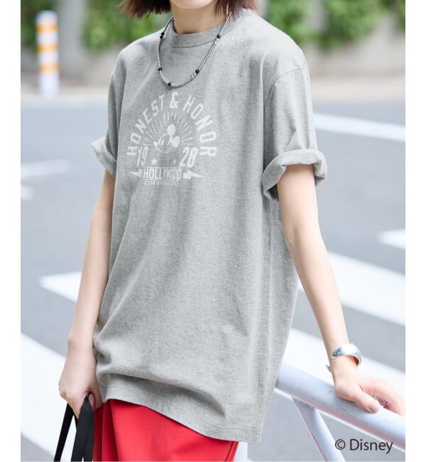 SLOBE IENA「《追加》Champion/チャンピオン SLOBE別注 /Mickey/Donald/ Tシャツ」|Tシャツ・カットソー|
