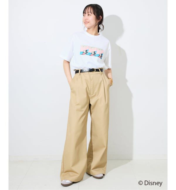 SLOBE IENA「《追加》Champion/チャンピオン SLOBE別注 /Mickey/Donald/ Tシャツ」|Tシャツ・カットソー|