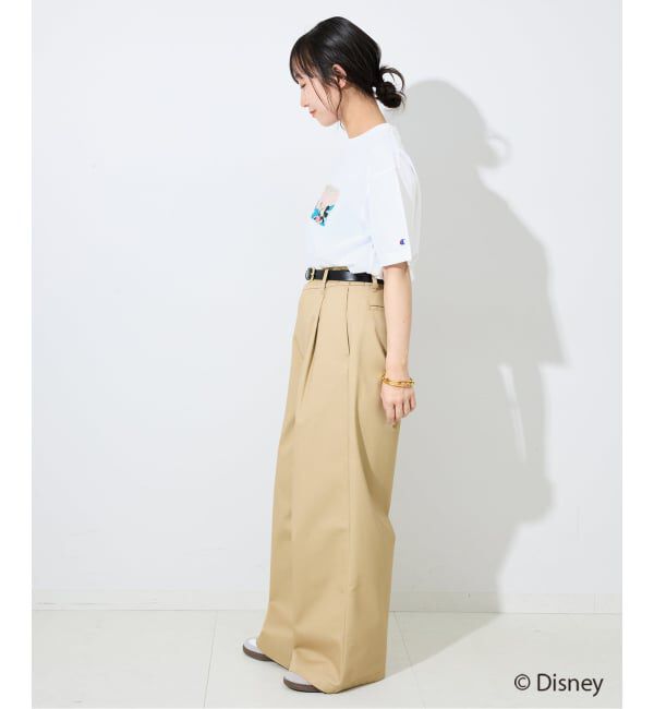 SLOBE IENA「《追加》Champion/チャンピオン SLOBE別注 /Mickey/Donald/ Tシャツ」|Tシャツ・カットソー|