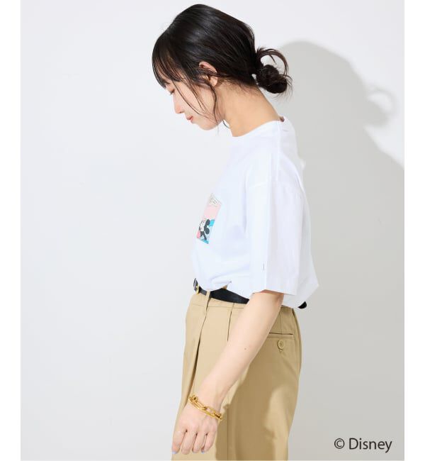 SLOBE IENA「《追加》Champion/チャンピオン SLOBE別注 /Mickey/Donald/ Tシャツ」|Tシャツ・カットソー|