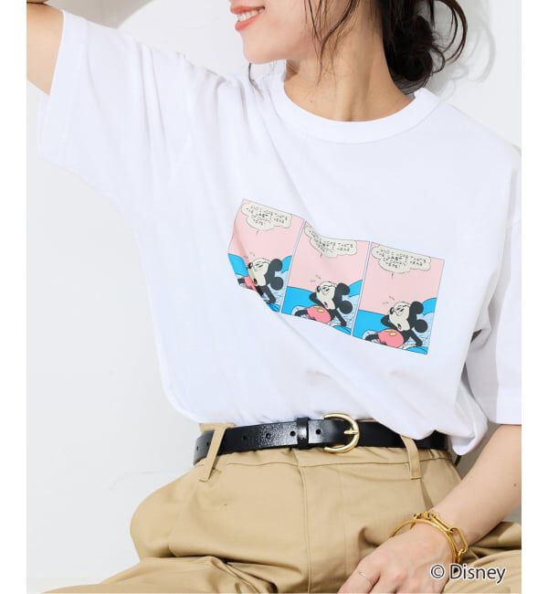 SLOBE IENA「《追加》Champion/チャンピオン SLOBE別注 /Mickey/Donald/ Tシャツ」|Tシャツ・カットソー|