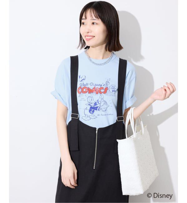 SLOBE IENA「《追加》Champion/チャンピオン SLOBE別注 /Mickey/Donald/ Tシャツ」|Tシャツ・カットソー|