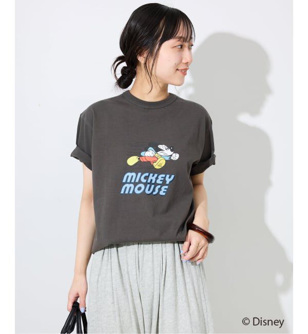 SLOBE IENA「《追加》Champion/チャンピオン SLOBE別注 /Mickey/Donald/ Tシャツ」|Tシャツ・カットソー|