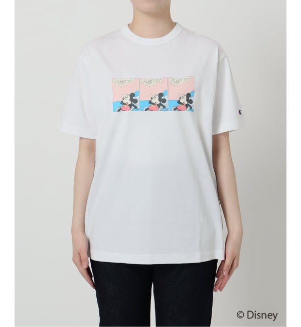SLOBE IENA「《追加》Champion/チャンピオン SLOBE別注 /Mickey/Donald/ Tシャツ」|Tシャツ・カットソー|