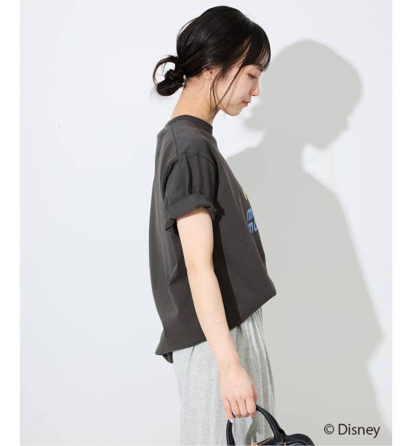 SLOBE IENA「《追加》Champion/チャンピオン SLOBE別注 /Mickey/Donald/ Tシャツ」|Tシャツ・カットソー|