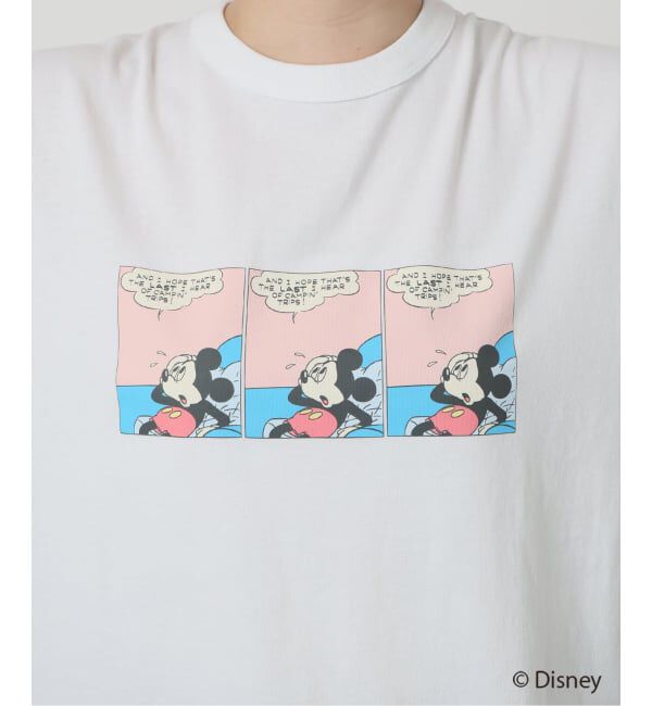 SLOBE IENA「《追加》Champion/チャンピオン SLOBE別注 /Mickey/Donald/ Tシャツ」|Tシャツ・カットソー|
