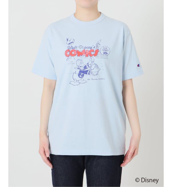 SLOBE IENA「《追加》Champion/チャンピオン SLOBE別注 /Mickey/Donald/ Tシャツ」|Tシャツ・カットソー|