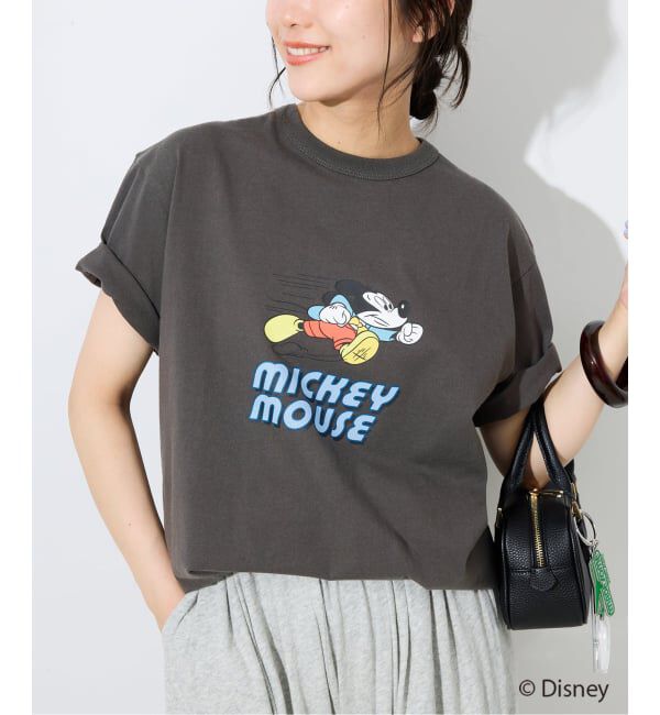 SLOBE IENA「《追加》Champion/チャンピオン SLOBE別注 /Mickey/Donald/ Tシャツ」|Tシャツ・カットソー|